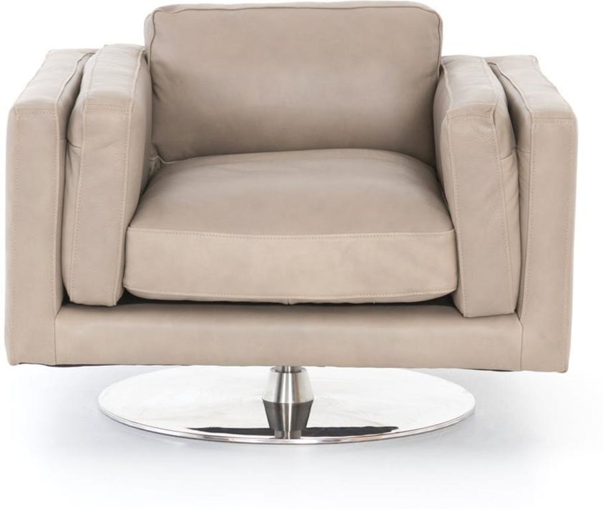 Locke Swivel Armchair From The Penthouse Classics Collection The Locke Is A Generous Leather Natural