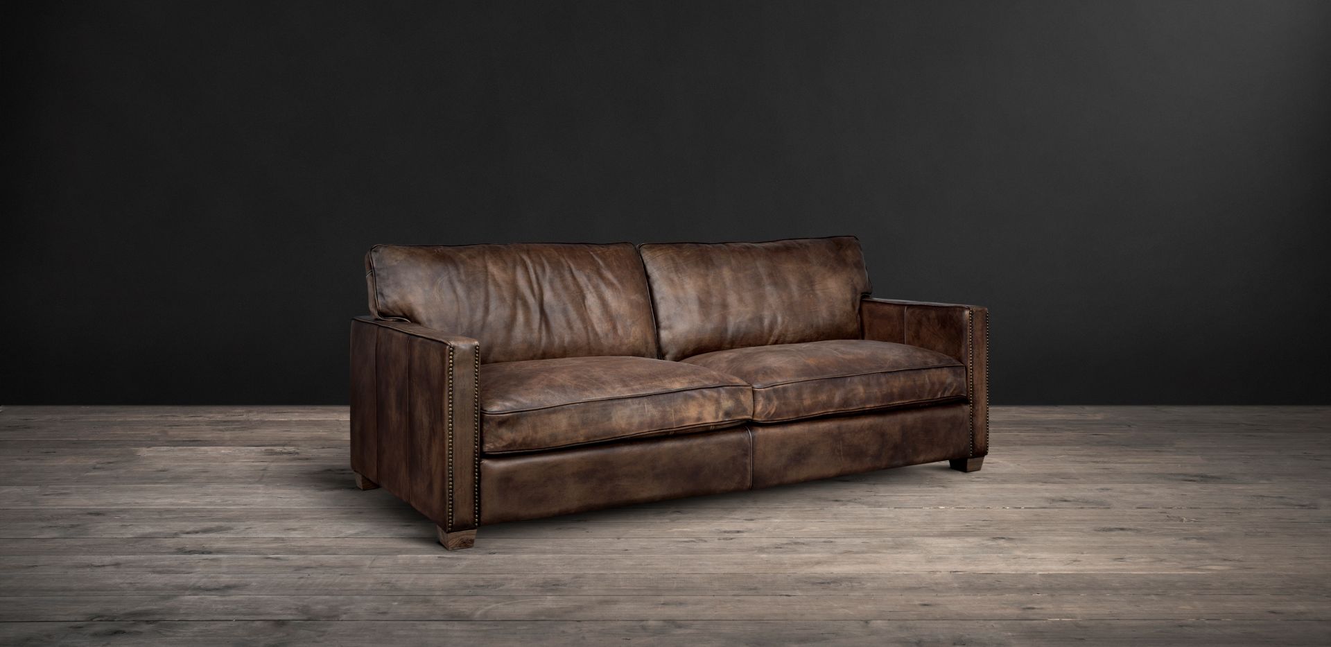 Viscount William Sofa 2 Seater Matador Nuez Leather The Viscount William Is The True Classic Leather