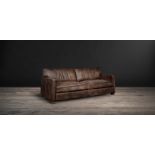 Viscount William Sofa 2 Seater Matador Nuez Leather The Viscount William Is The True Classic Leather