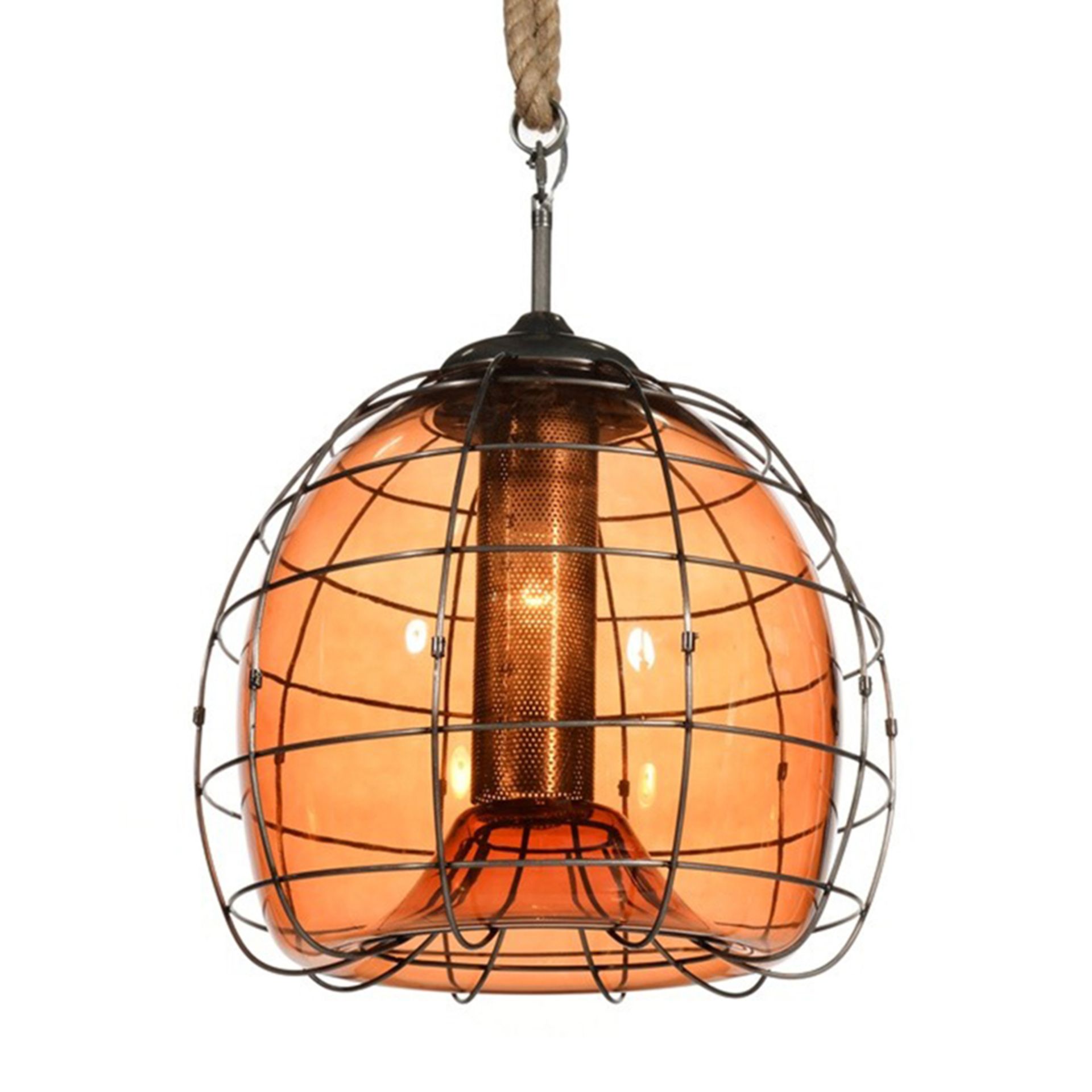 Faraday 40cm Amber Pendant (UK) This Innovative Pendant Is A Homage To Physicist Michael Faraday,