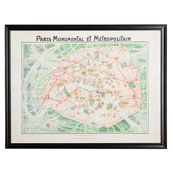 Classic Map – Paris These Framed City Maps Pay Homage To Each City’s History And The Life Stories Of