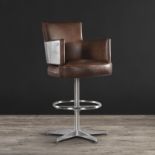 Swinderby Barstool Antique Whisky Leather Sojourn On The Swinderby, Clad In Our Luxurious Leathers –