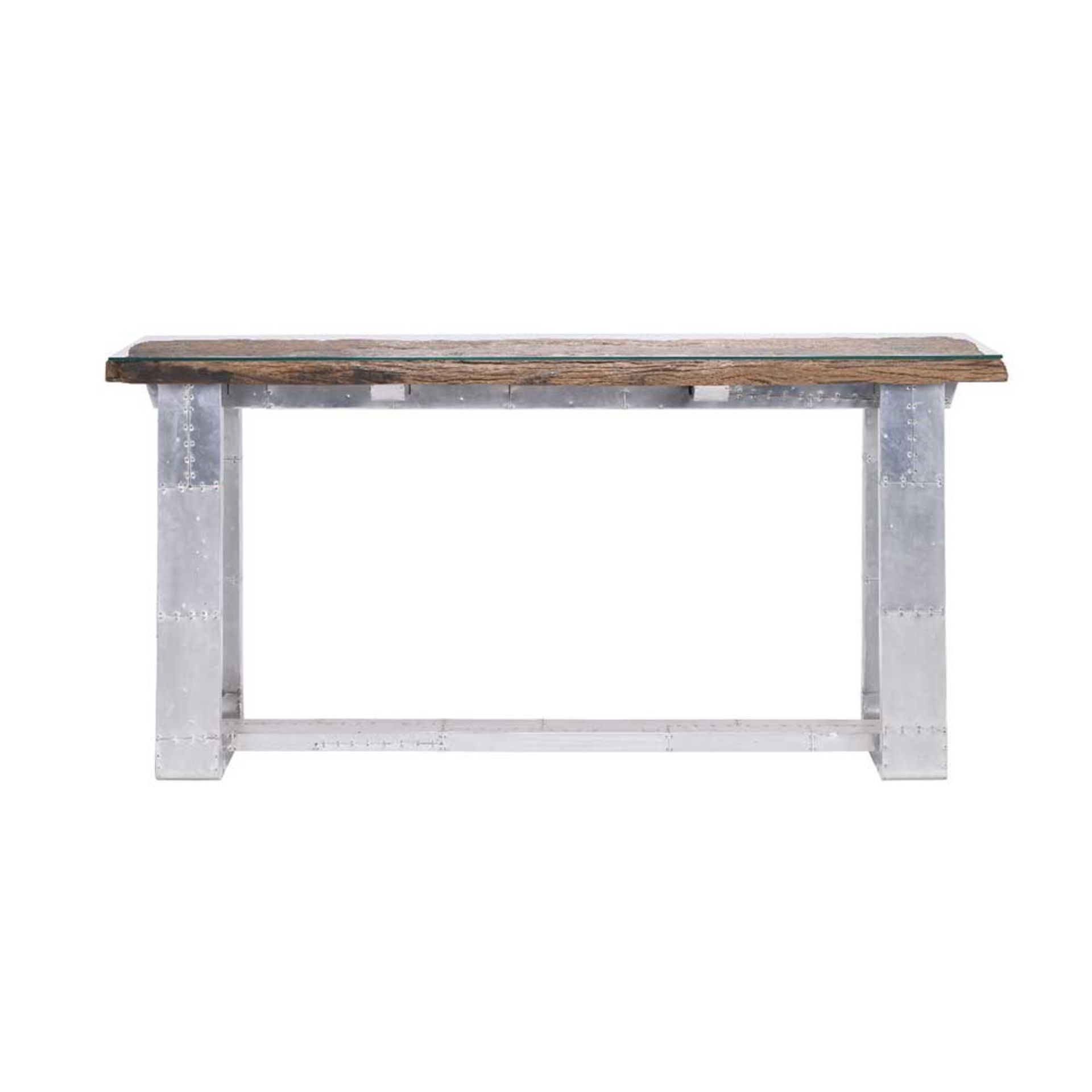 Tracks Console Table Using Reclaimed Railway Sleepers, Our Selective Tracks Range Highlights The - Image 2 of 2