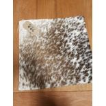 Cowhide Leather Cushion Cover 100% Natural Hide Handmade 35cm RRP £120