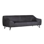 Saville Sofa 3 Seater Ebony Natural Washed Leather The Saville Is A Very Contemporary Sofa With