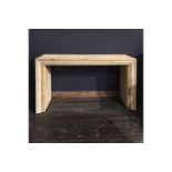 Console Table Portrait Console Table Made From Solid 100% Oak That Has Been Bleached To Achieve A
