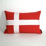 Flag Cushion Denmark The Components Of The Flag Are Painstakingly Handcrafted, With Each Colour