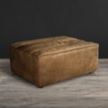 Shabby Footstool Savage Leather High Impact Comfort Seating, Commonly Known As Our True ‘