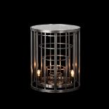 Gradient Glass Side Table Crafted From The Bare Frame Of Our Gradient Chandelier, The Softly-Lit