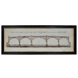 Artline Architectural Iron Bridge Natural Black Wood Frame 119 × 3 × 47 Cm RRP £575