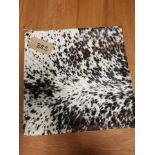 Cowhide Leather Cushion Cover 100% Natural Hide Handmade 35cm RRP £120