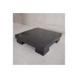 Marble Big Foot Coffee Table Polished Black Marble 203 x 127 x 38cm RRP £5700 ( Location A7 -122)