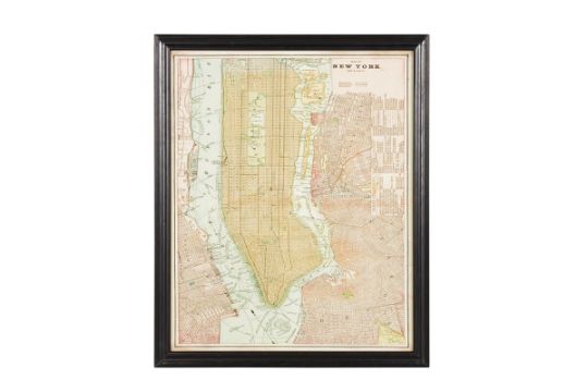 Artline Map New York In Black Wood Frame These Framed City Maps Pay Homage To Each City’s History