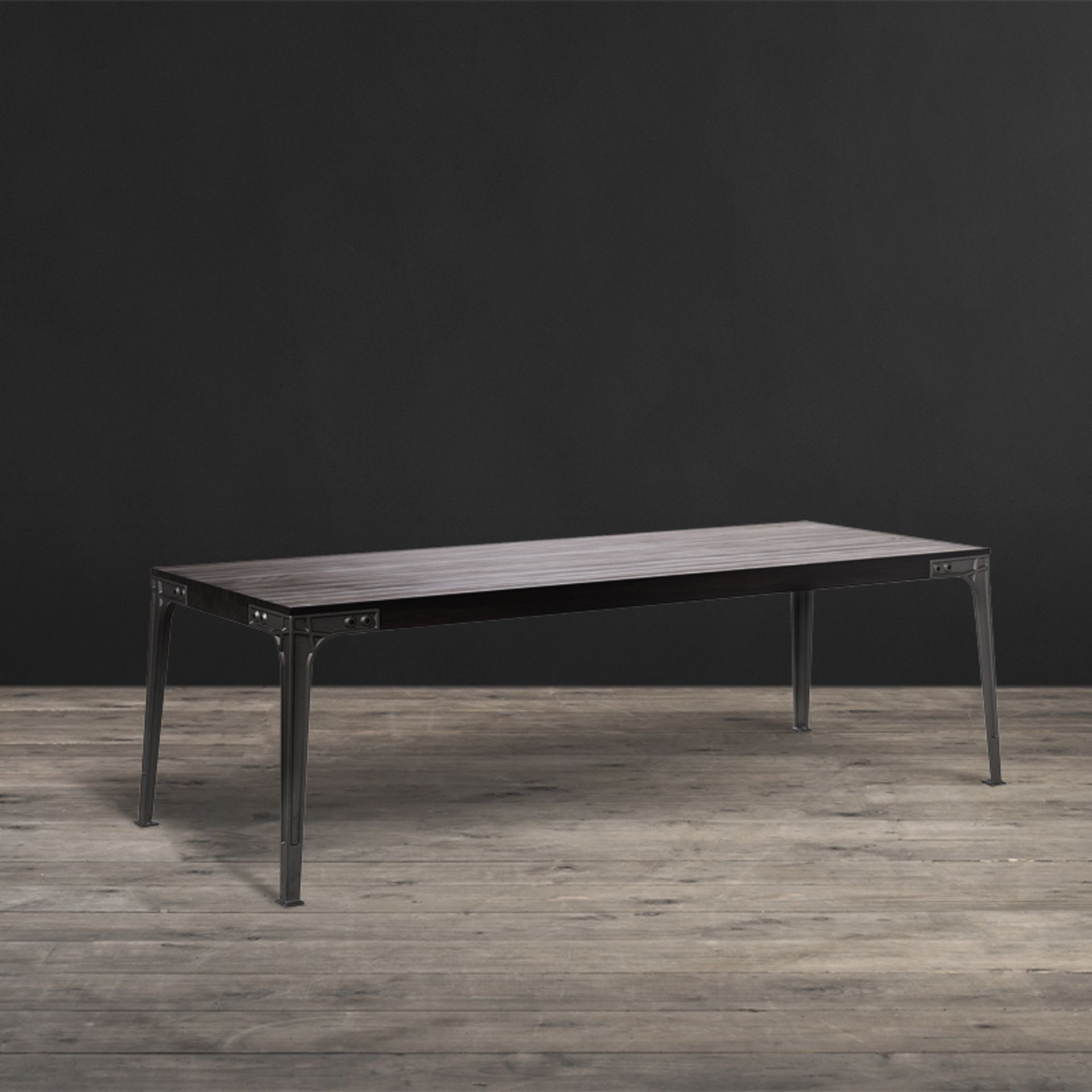 Kast Coffee Table Rich And Smooth, The Kast Iron Collection Is Crafted From Asmara Ebony, Bolted