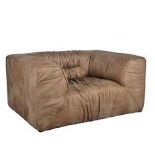 Ruffed Armchair Savage Leather A Daring Design Inspired By The Spirit Of Travel And Adventure, The