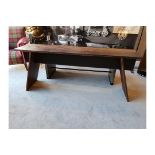 Elena Media Console Table Crafted By Hand From Sustainably Harvested And Reclaimed Woods, A Mix Of