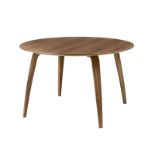 Gubi Round Dining Table Walnut 120cm Minimalist With An Organic Expression, The Gubi Round Dining