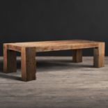 English Beam Wooden Dining Table Epic In Proportion, The English Beam Dining Table Stands Ready