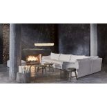 Nest Sectional Sofa Suite White Natural Linen Comprises Of 7 X Pieces 3 X 1 Seater Sofas 105 X 114 X