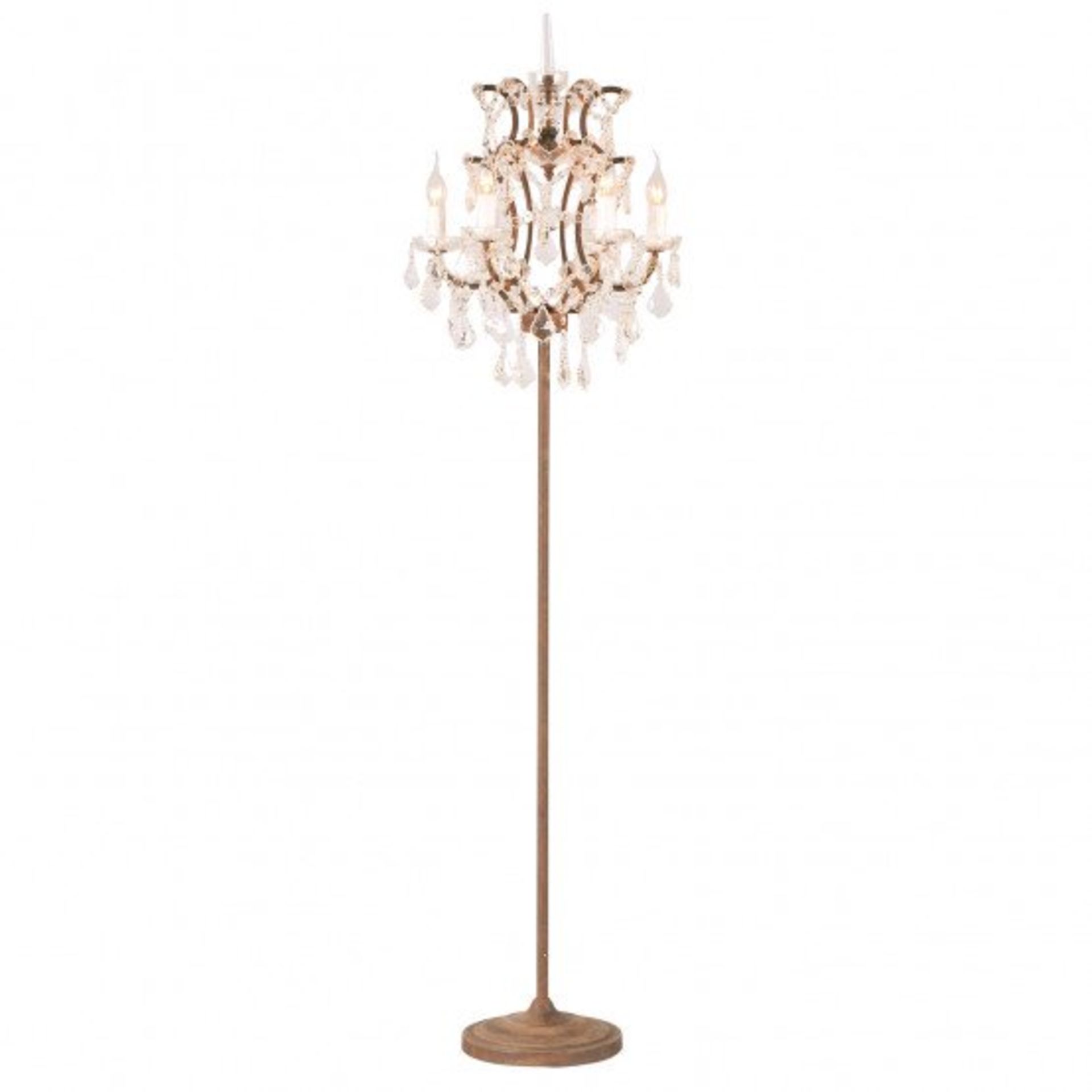 Crystal Floor Lamp Antique Rust (UK) The Iconic Crystal Chandelier Is A True Testament To The - Image 2 of 4