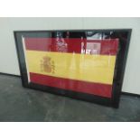 Flag Shadow Box Spain A Visually Compelling Addition To Any Room With A Bold Graphic Print, Our Flag