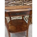 Cheshire Side Table –A Stunning Reproduction Side Table In Notra Crotch Satinwood And Rosewood The