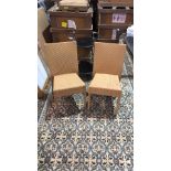 15 x Rattan Garden Patio Chairs 48 x 48 x 98cm