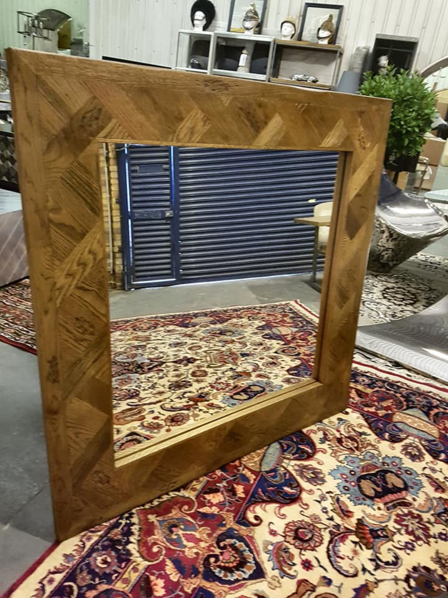 Arlington Square Mirror Fresh Pieces Of European Oak Are Cut To Size And Precisely Fixed At