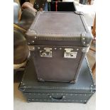 Paris Trunk Destroyed Black Leather This Authentic Trunk Truly Speaks To The Heritage Of The