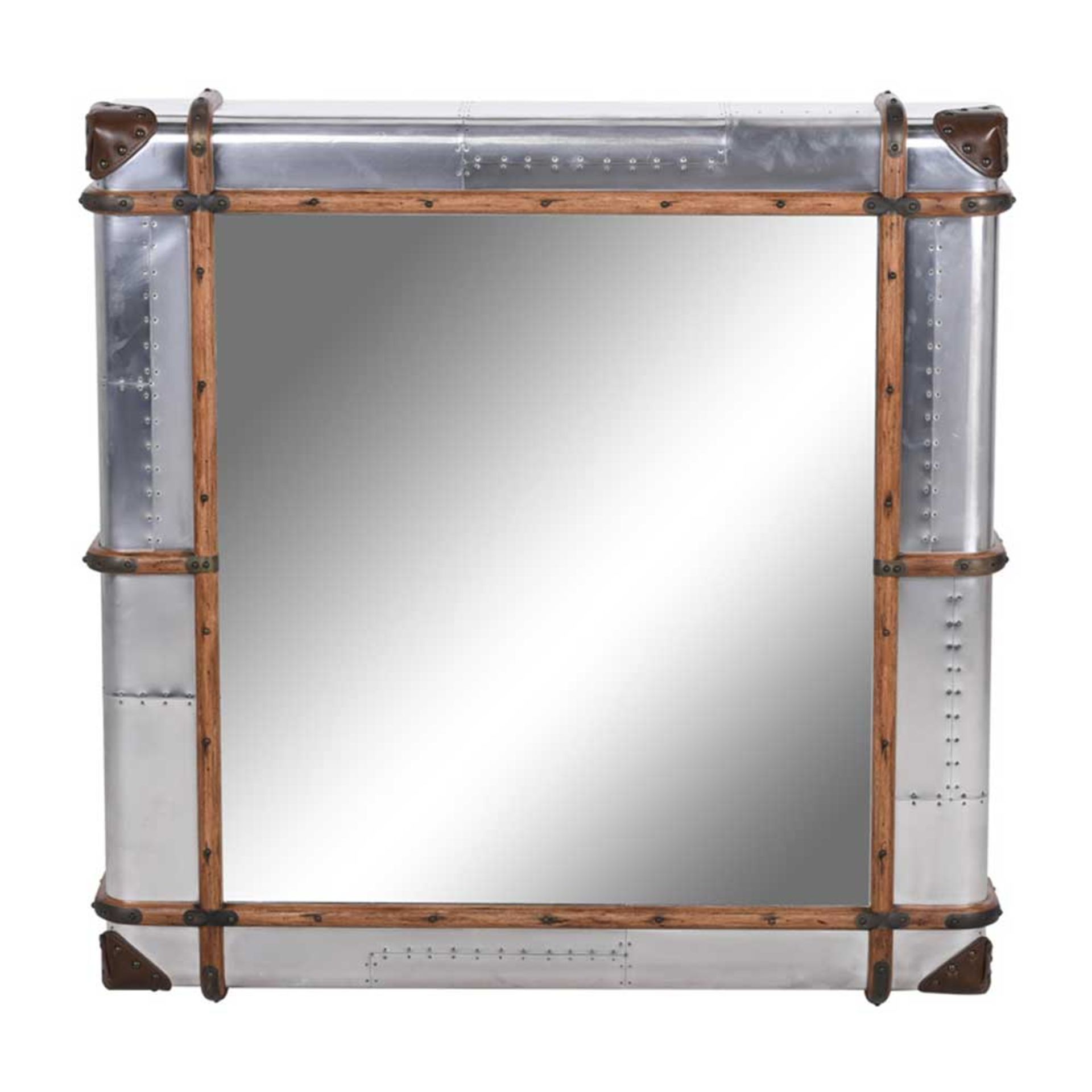 Globetrekker Mirror Aero Has A Rugged, Distressed Aluminium Finish Inspired By Military Aircraft,