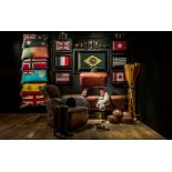 Flag Shadow Box Indonesia A Visually Compelling Addition To Any Room With A Bold Graphic Print,