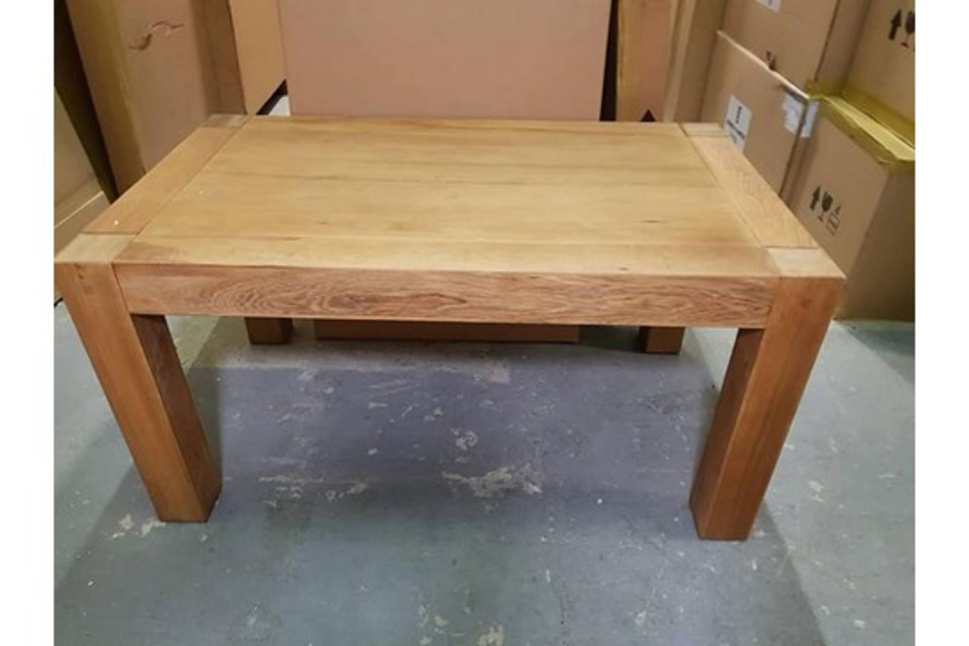 Oregon Natural Solid Oak Dining Table The Oregon Is Produced By Hand And Made As A Bespoke Item Of
