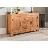 Oregon 3 Drawer 2 Door Sideboard The Beautiful Oregon Oak 3 Drawer 2 Door Sideboard From Halo Has