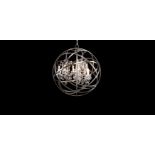 Orb Crystal Chandelier (UK) Antique Rust The Celestial Orb Crystal Chandelier Is Handcrafted In A