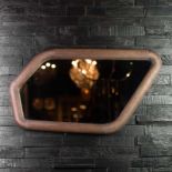 Bleu Nature Eyota Mirror M220 Brushed Dark Brown Oak & Natural Oak 50 x4 x 78 cm RRP £485