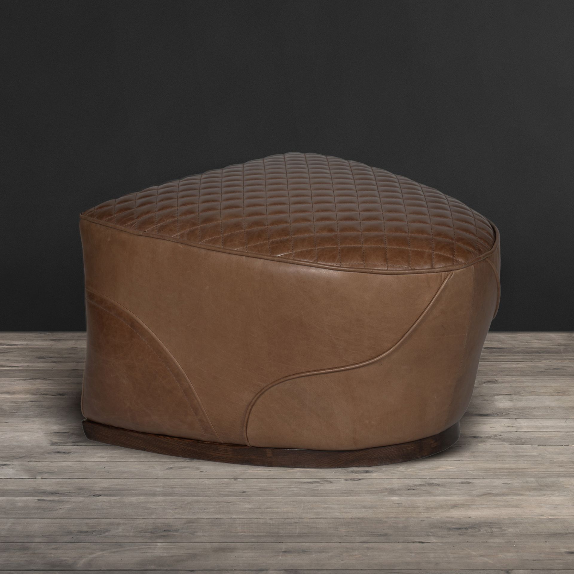 Saddle Footstool Bull Leather and Nubuck This Spectacular Timothy Oulton Saddle Footstool Is Made