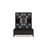 Shellshock Baby Bureau By Boyd A Beautiful Black Lacquered Compact Bureau With A Shell Geometric