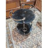 Deco Bar Cart Black Marble-Top and Nickel Bar Cart This Luxe, Marble-Topped Bar Cart Boasts Plenty