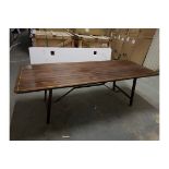 Tarmac Dining Table Asmara Ebony and Vintage Bronze Asmara Ebony Is A Pioneering Finish That