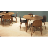 Gubi Round Dining Table Walnut 120cm Minimalist With An Organic Expression, The Gubi Round Dining