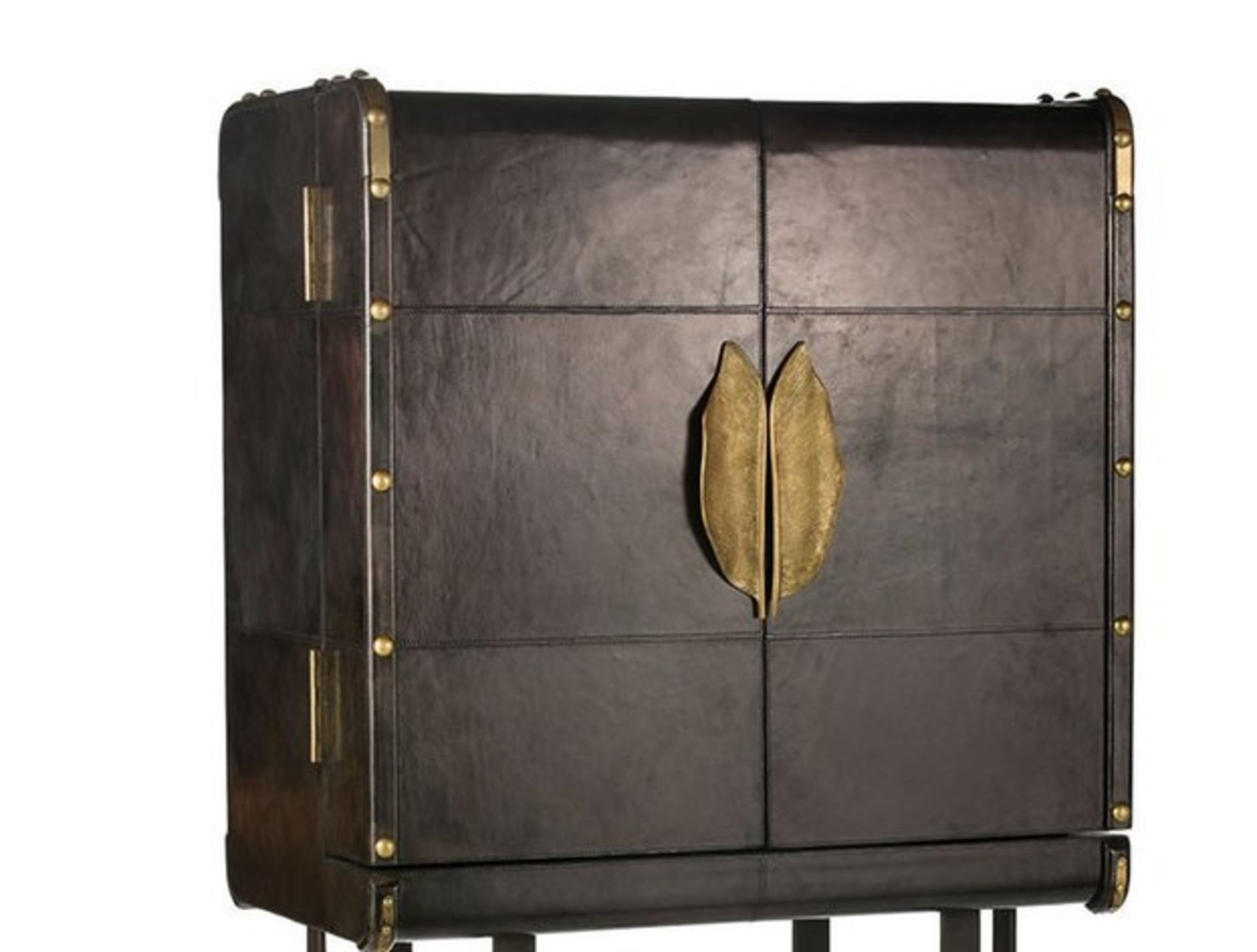 Exclusive Bar Cabinet Appetizer Grey Leather Elegant, Royal, And Study Are What Define The Exclusive