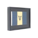 Flag Shadow Box Barbados A Visually Compelling Addition To Any Room With A Bold Graphic Print, Our