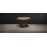 Axel MK2 Round Dining Table 120cm Natural The Axel 120cm Round Dining Table Crosses Old World And