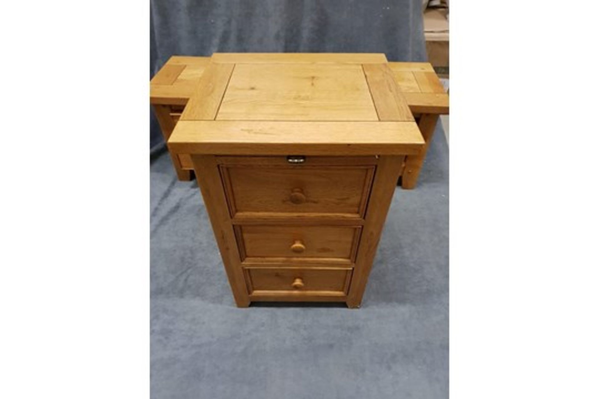 Wentworth Solid Oak Bedside Nightstand Crafted Using Hand Selected Solid Oak Wood And Hand