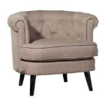 Ashley Armchair Stone Grey The Ashley Fabric Armchair Features A Classic Design With A