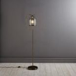 Hurricane Floor Lamp This Traditional Antique Brass Floor Lamp Is Designed With A Slim Metal Stand
