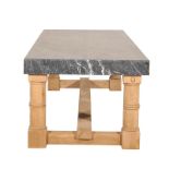 Kitchen Gun Barrel Dining Table The Gun Barrel White Marble Dining Table Is Handcrafted From Genuine