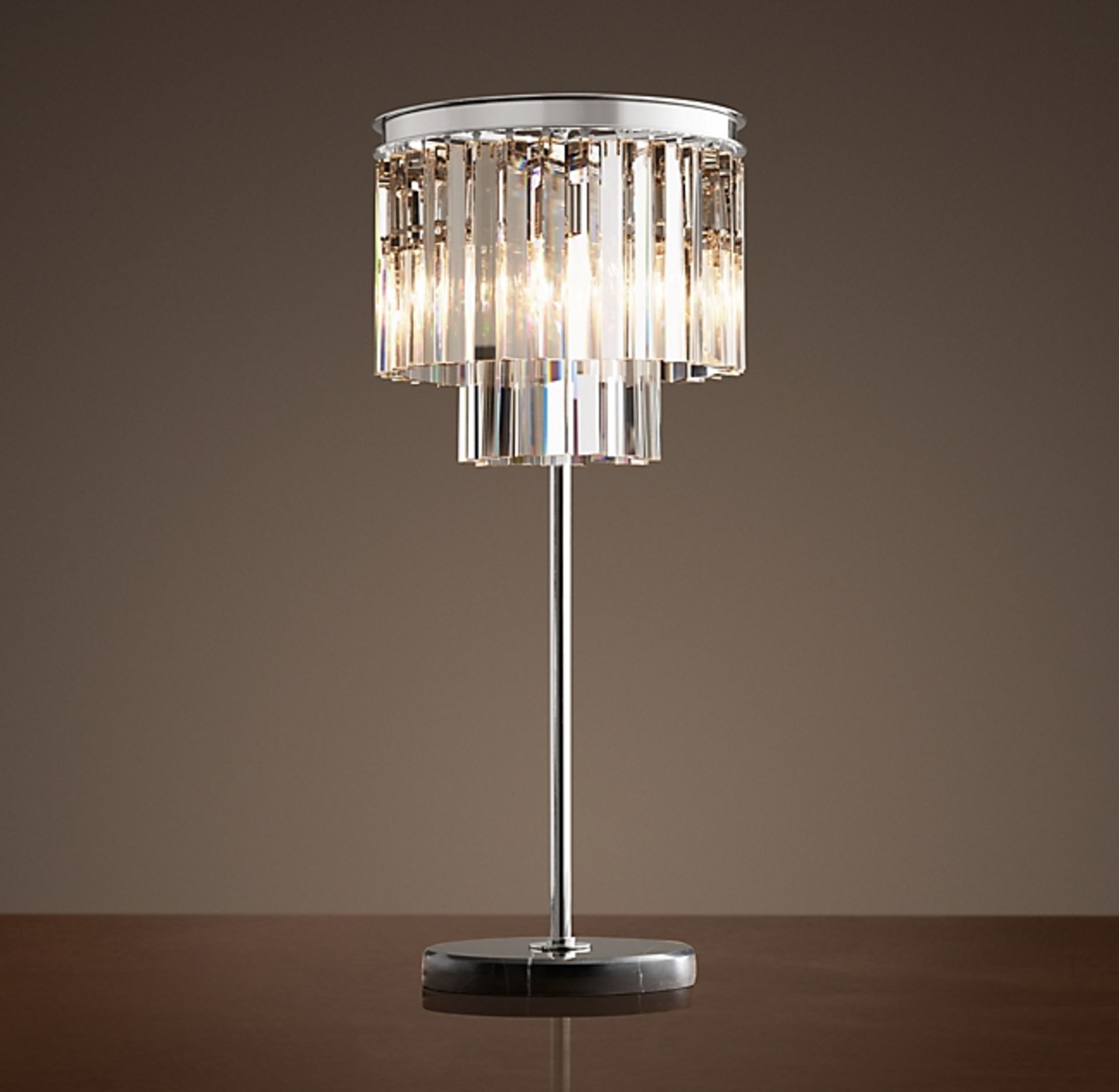 Odeon Table Lamp (UK) Natural The Odeon lighting collection is a modern day interpretation of