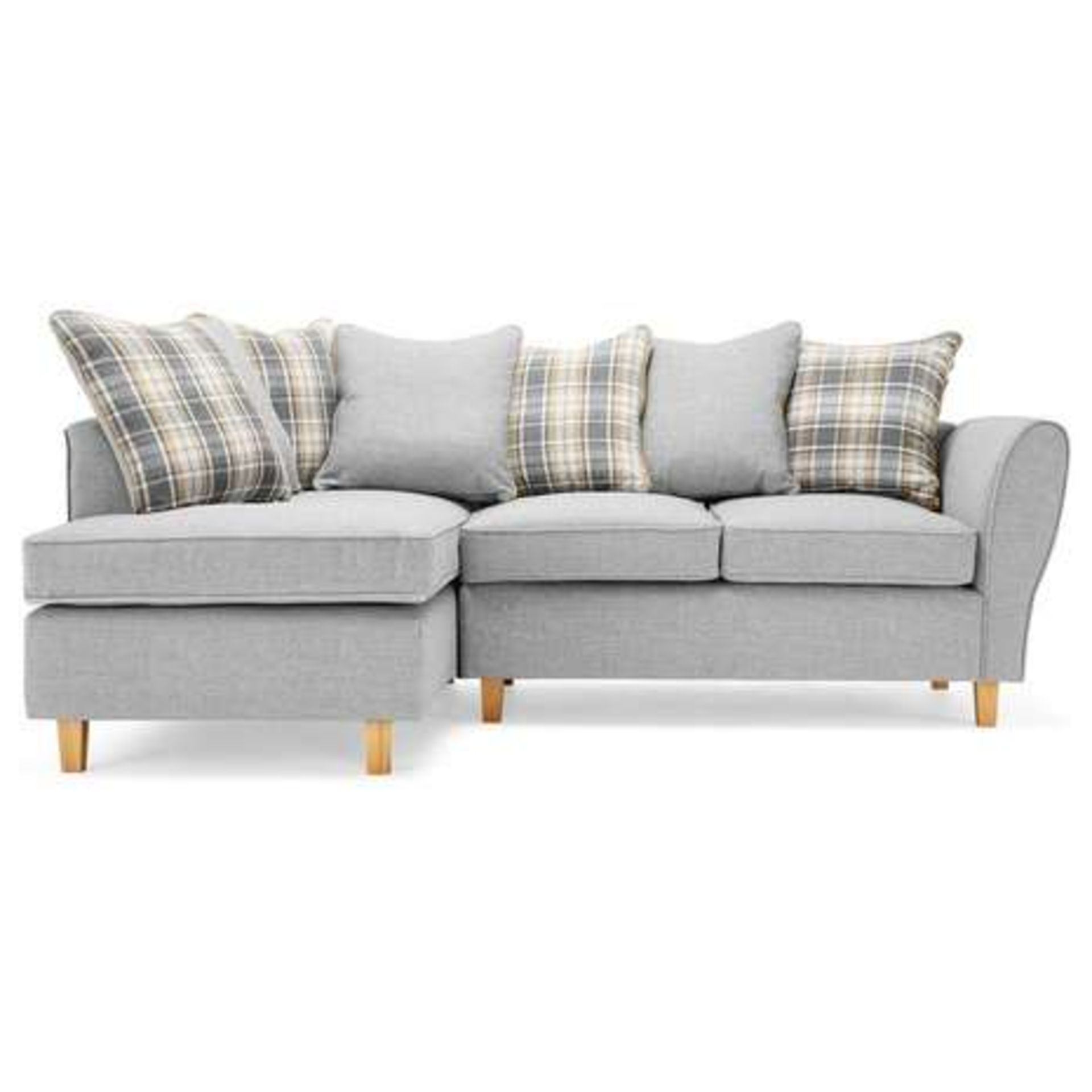 Seattle Left Hand Corner Sofa Suite A Comfortable And Modern Corner Pillow Back Sofa, The Seattle - Bild 2 aus 2