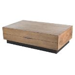 Geneva Coffee Table Natural End Cut Oak Wood Combines The Laid-Back Lakeside Vibe And Modern